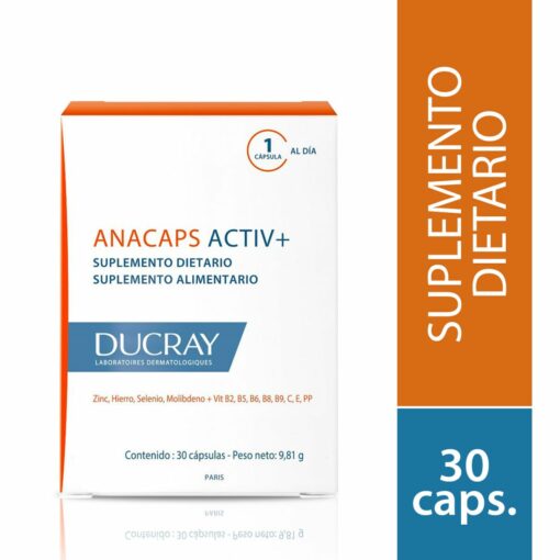 DUCRAY ANACAPS ACTIV+ X 30 CÁPSULAS