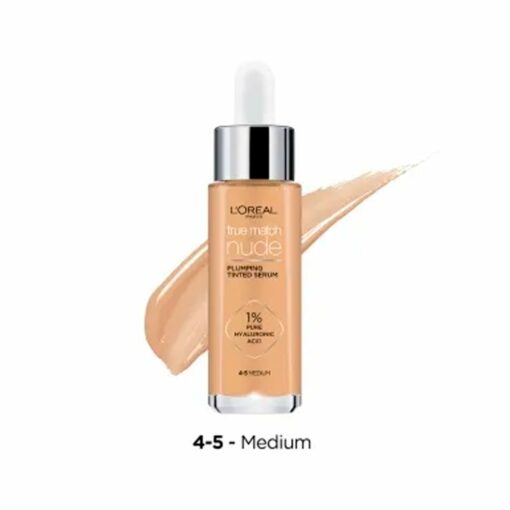 L'ORÉAL PARÍS BASE TRUE MATCH NUDE SERUM 4-5 MEDIUM