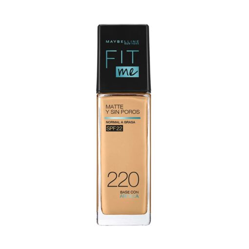 MAYBELLINE BASE DE MAQUILLAJE FIT ME MATTE 220