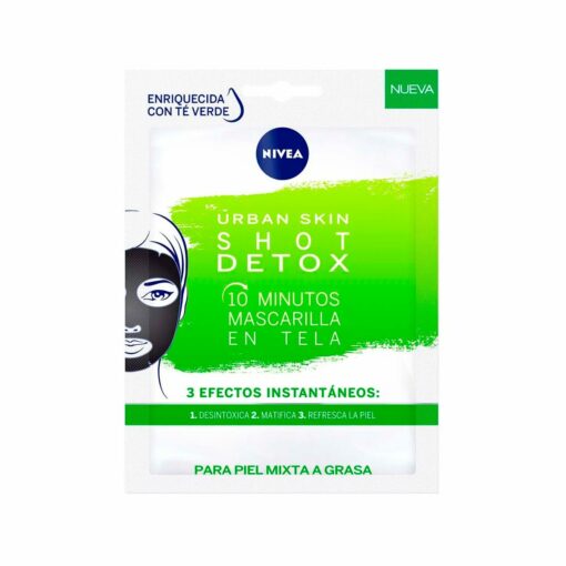 NIVEA MÁSCARA DE PAPEL PARA PIEL GRASA URBAN SKIN SHOT DETOX