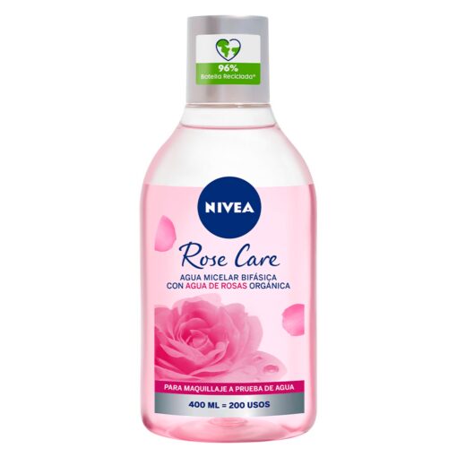 NIVEA ROSE CARE AGUA MICELAR BIFÁSICA 400 ML