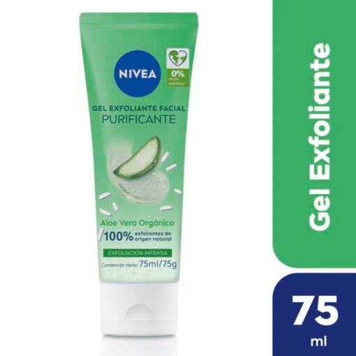 NIVEA GEL FACIAL EXFOLIANTE DE ALOE VERA ORGÁNICO