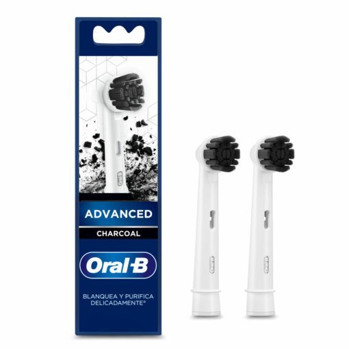 ORAL B ADVANCED CHARCOAL REPUESTO X 2 UNIDADES