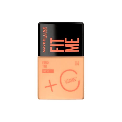 MAYBELLINE FIT ME FRESH TINT BASE LÍQUIDA+ VIT C TONO 04