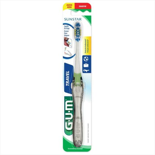GUM CEPILLO DENTAL SUAVE TRAVEL BRUSH VIAJERO x1 un.