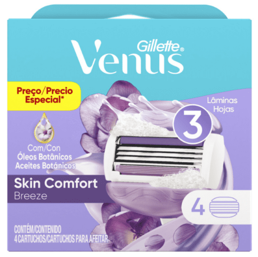 VENUS GILLETTE BREEZ SKIN COMFORT X 4 CARTUCHOS