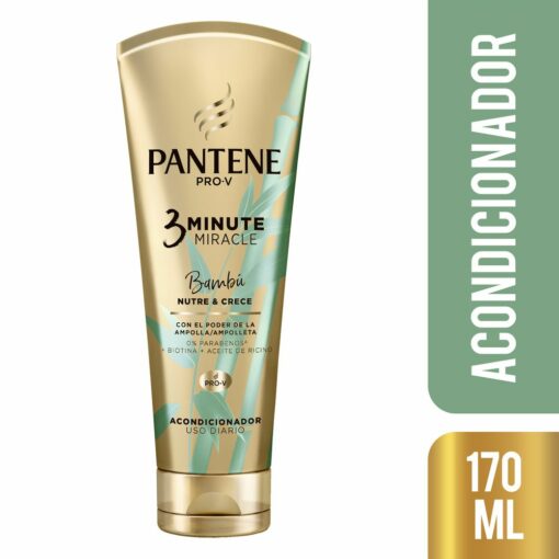 PANTENE ACONDICIONADOR BAMBÚ 3 MINUTE X 170 ML