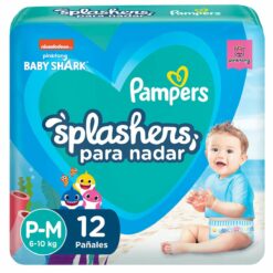 PAMPERS SPLASHERS PAÑALES PARA EL AGUA TALLE P x12 un