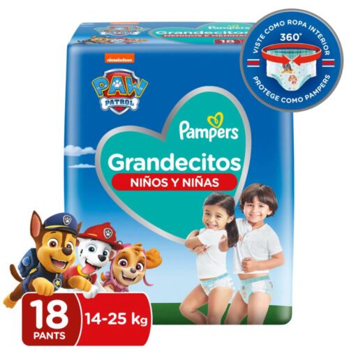 PAMPERS PAÑALES GRANDECITOS XXGDE x18 un.