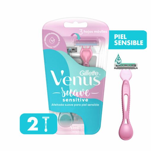 VENUS SIMPLY 3 SESITIVE MÁQUINA DE AFEITAR x2 un
