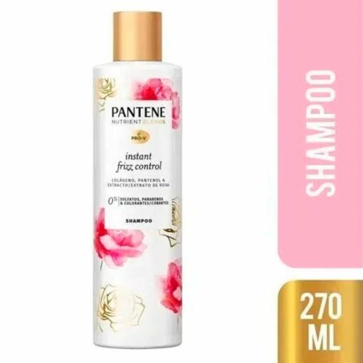 PANTENE NUTRIBLEND SHAMPOO INSTANT FRIZZ CONTROL ROSE 270 ML