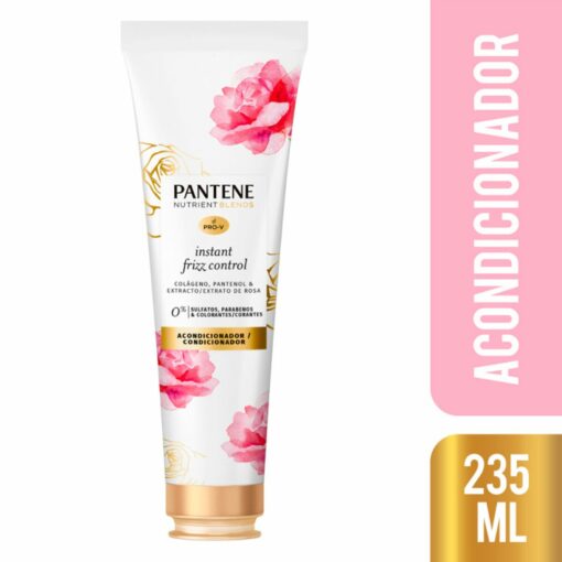 PANTENE NUTRIBLEND ACONDICIONADOR INSTANT FRIZZ CONTROL ROSE 270 ML