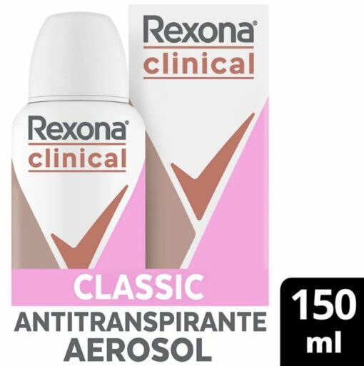 REXONA WOMEN CLINICAL AEROSOL CLASSIC 96H x 150ML