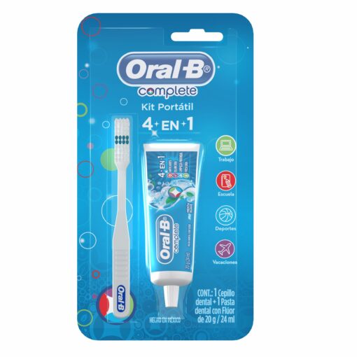 ORAL B COMPLETE KIT CEPILLO DENTAL Y PASTA DE DIENTES