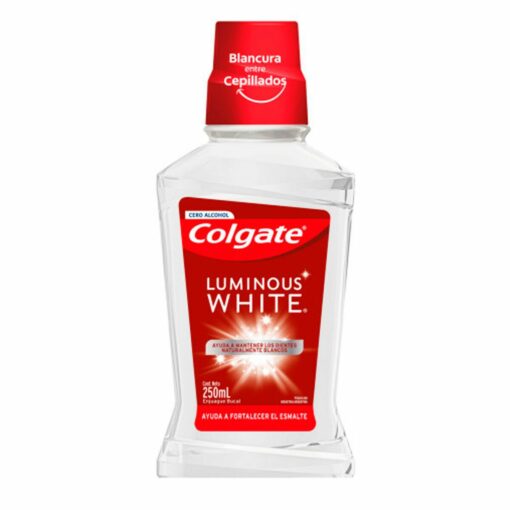 COLGATE LUMINOUS WHTE ENJUAGUE BUCAL 250 ML