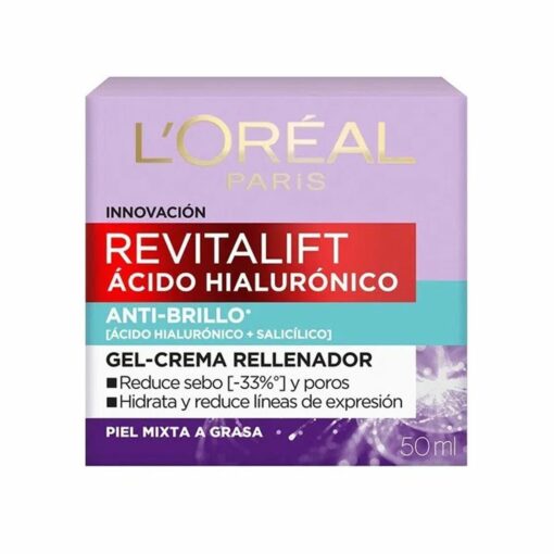 L'OREAL PARÍS GEL CREMA RELLENADOR REVITALIFT CON ÁCIDO HIALURÓNICO