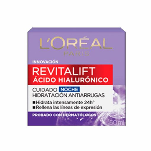 L'ORÉAL PARÍS CREMA CON ÁCIDO HIALURÓNICO DE NOCHE