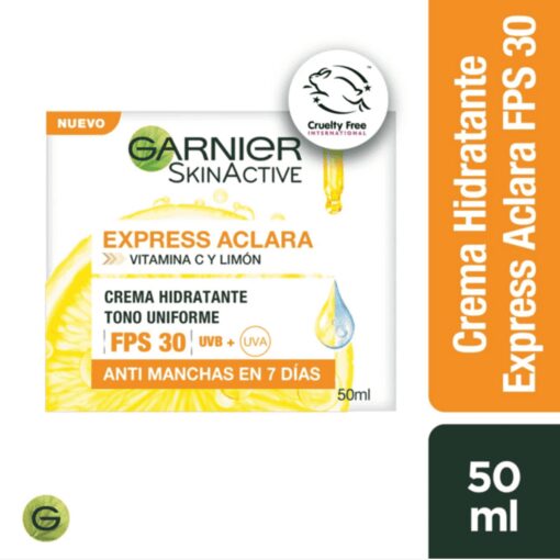 GARNIER SKIN ACTIVE EXPRESS ACLARA CREMA FPS30