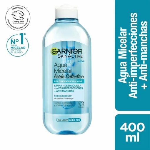 GARNIER AGUA MICELAR SKIN ACTIVE ÁCIDO SALICÍLICO 400ML