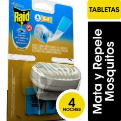 RAID APARATO SIN CABLE + 4 TABLETAS ANTIMOSQUITOS