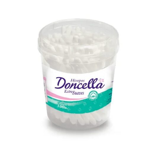 DONCELLA HISOPOS EXTRA SUAVES 100 UNIDADES