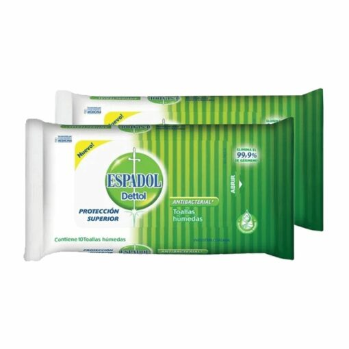 ESPADOL DETTOL  2x10 TOALLAS HUMEDAS