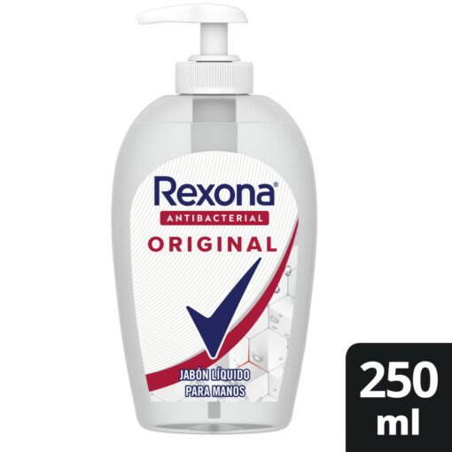 REXONA JABÓN LIQUIDO ORIGINAL ANTIBACTERIAL X 250 ML