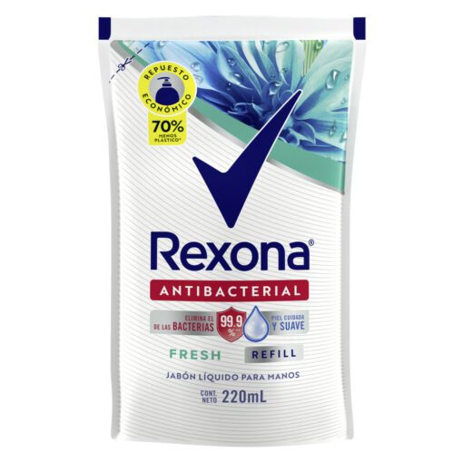 REXONA JABÓN LÍQUIDO ANTIBACTERIAL FRESH X 220ML
