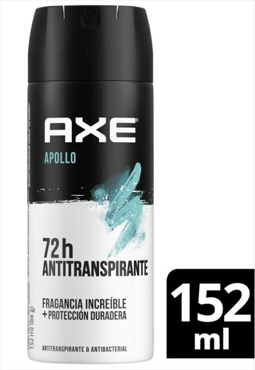 AXE DESODORANTE ANTITRANSPIRANTE APOLLO AEROSOL X 88 GR