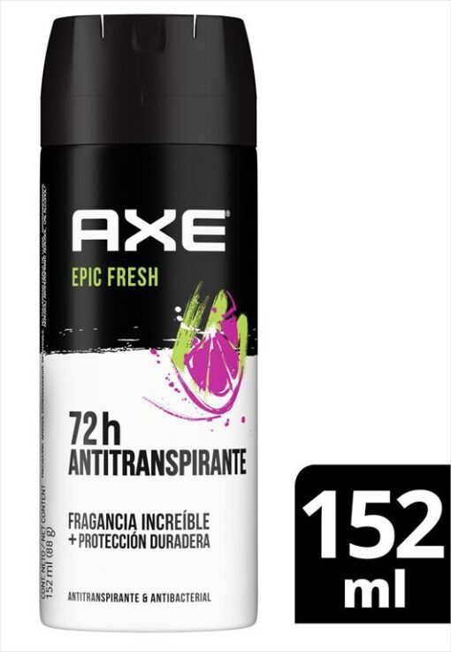 AXE DESODORANTE ANTITRANSPIRANTE EPIC FRESH AEROSOL X 88 GR