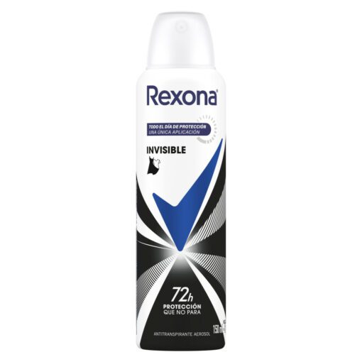 REXONA MUJER ANTITRANSPIRANTE AEROSOL INVISIBLE PROTECCIÓN 72HS x150 ml