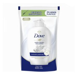 DOVE JABÓN LIQUIDO REPUESTO NUTRICIÓN PROFUNDA  220 ML