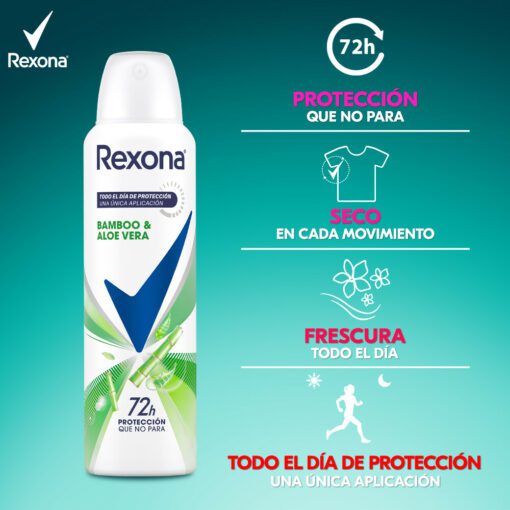 REXONA BAMBOO Y ALOE VERA DESODORANTE AEROSOL 150 ml