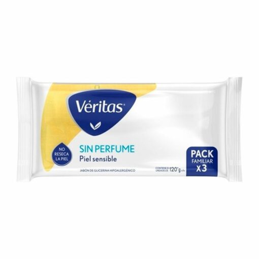 VERITAS JABÓN DE GLICERINA NEUTRO PACK FAMILIAR x 3