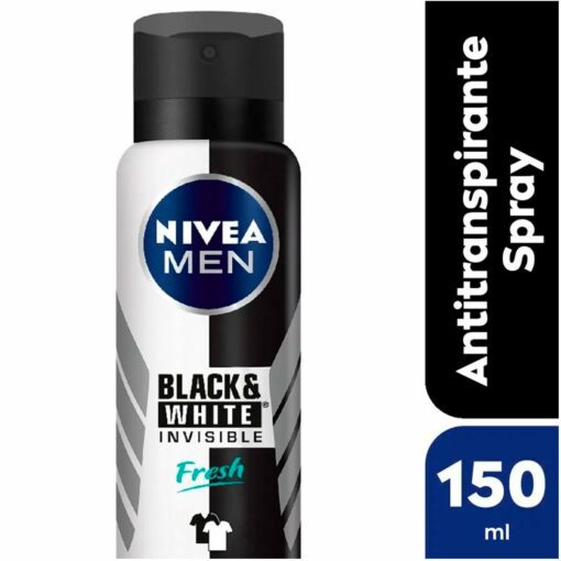 NIVEA DESODORANTE HOMBRE INVISIBLE BLACK & WHITE FRESH 150 ML