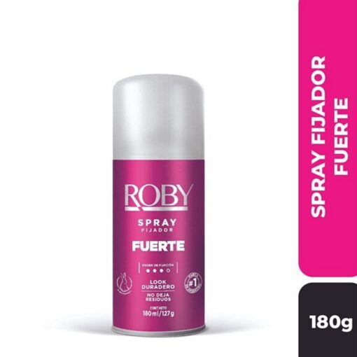 ROBY SPRAY FIJADOR FUERTE 180 ml