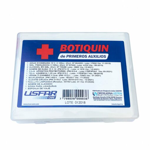 BOTIQUÍN PRIMEROS AUXILIOS LISFAR