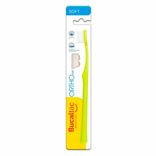 BUCAL TAC CEPILLO DENTAL DE ORTODONCIA PARA ADULTOS 5680 ORTHO CON CAPUCHÓN