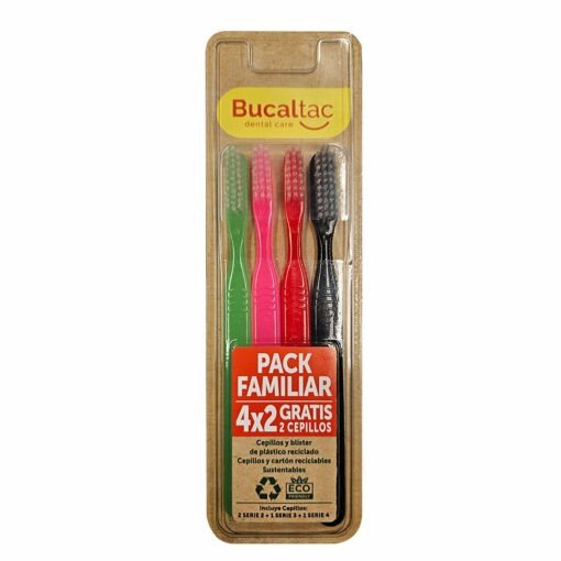 BUCAL TAC PACK FAMILIAR 4x2 CEPILLOS