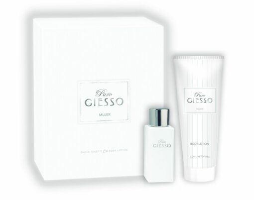 GIESSO PURO SET PERFUME MUJER EDT x50 ml + BODY LOTION x100 gr