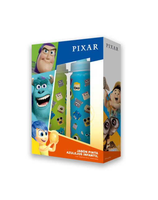 PIXAR SET JABÓN LÍQUIDO PINTA AZULEJOS X 2