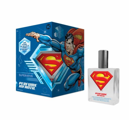 PERFUME SUPERMAN C/TAZOS PARA JUGAR X 50 ML