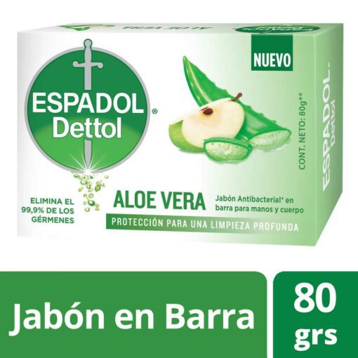 ESPADOL JABÓN ALOE VERA X 80 GR