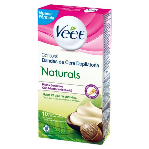 VEET BANDAS DEPILATORIAS CORPORALES NATURALS X 10 UN