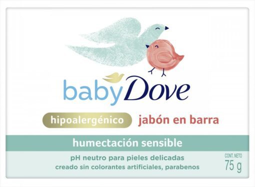 DOVE BABY JABÓN EN BARRA HUMECTACIÓN SENSIBLE X 75 GR