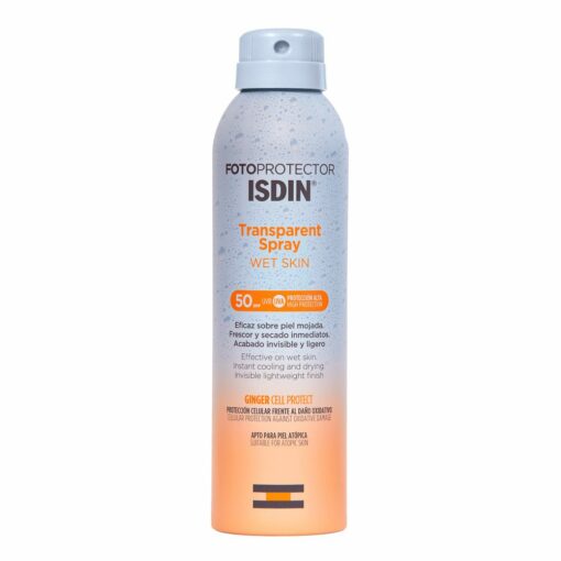 ISDIN FOTOPROTECTOR TRANSPARENT SPRAY WET SKIN 50+ 250 ML