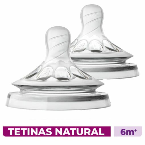 AVENT TETINA LÍNEA NATURAL FLUJO RAPIDO +6M x 2 unid.