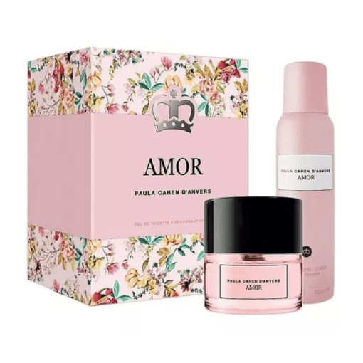 PAULA AMOR ESTUCHE PERFUME EAU DE TOILETTE 60 ML + DESODORANTE 123ml