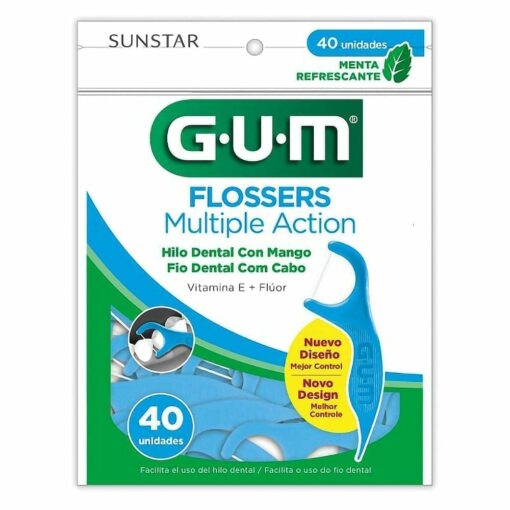 GUM FLOSSERS MULTIPLE ACTION VITAMINA E Y FLUOR