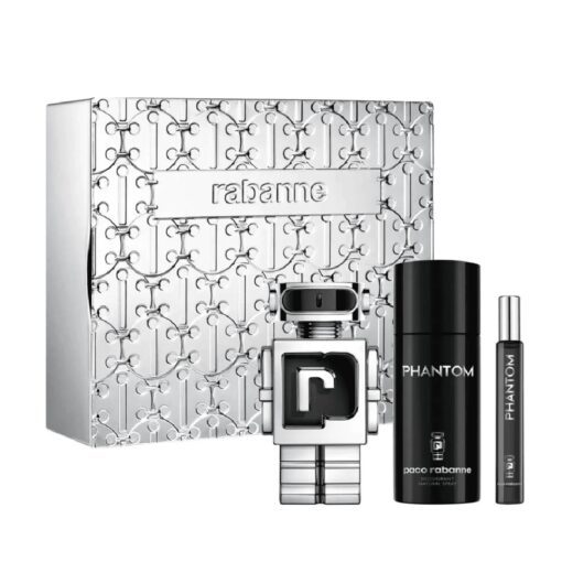 PACO RABANNE PHANTOM SET EDT 100ML + DEO SPRAY 150 ML + EDT 10ML HOMBRE